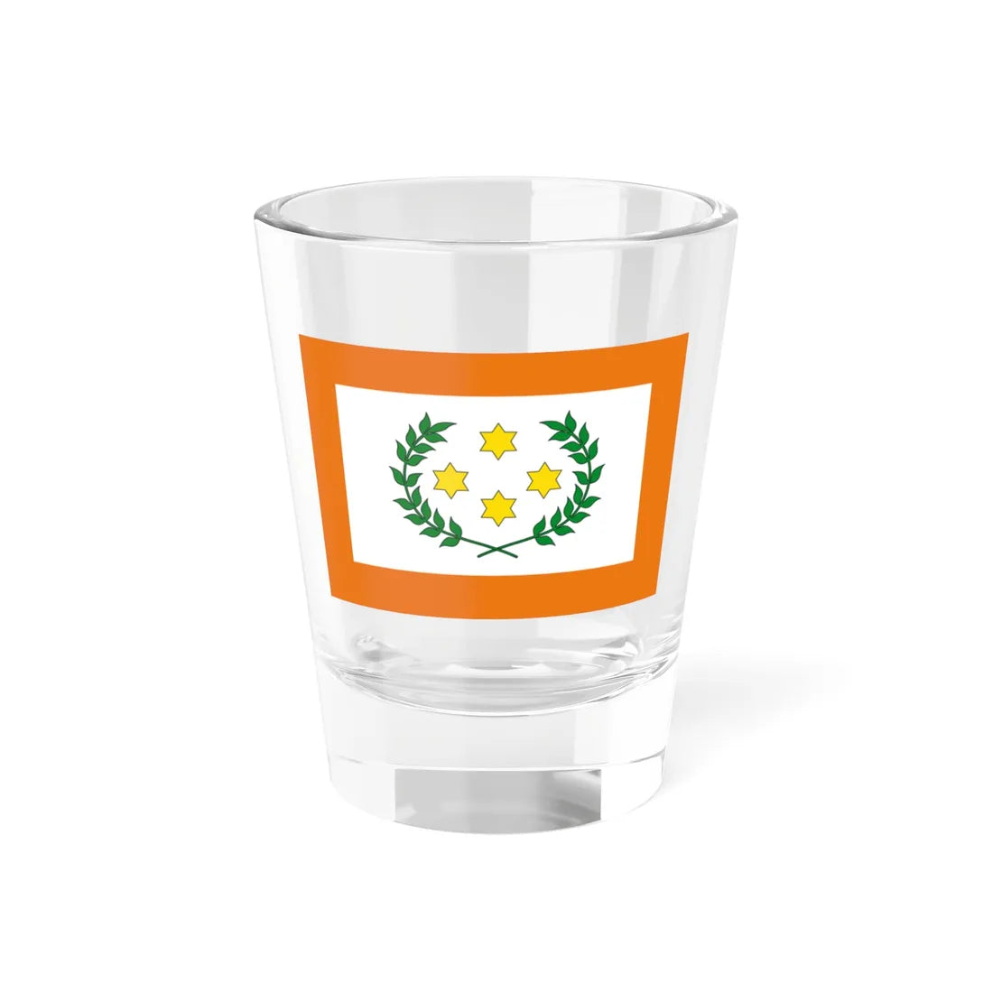 Opperbevelhebben Land- en Zeemacht vlag 1934 (Netherlands) Shot Glass 1.5oz 1.5oz - Go Mug Yourself