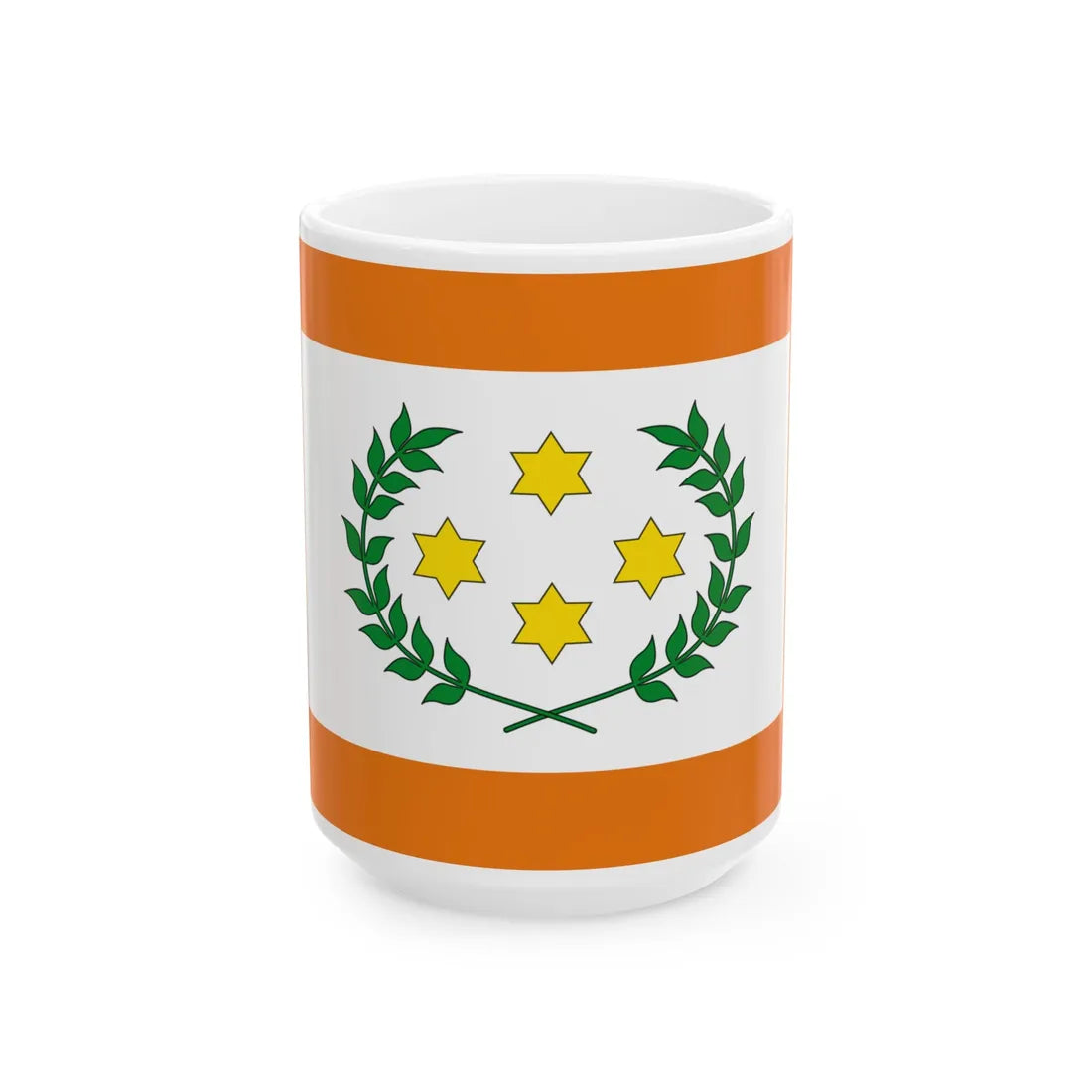 Opperbevelhebben Land- en Zeemacht vlag 1934 (Netherlands) White Coffee Mug 15oz - Go Mug Yourself