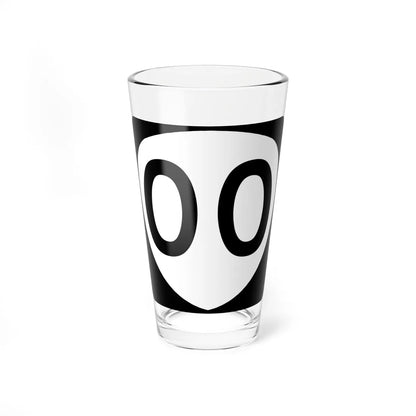 OR 00 template (Oregon) (Road Sign) Pint Glass 16oz 16oz - Go Mug Yourself