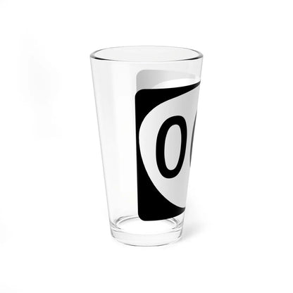 OR 000 template (Oregon) (Road Sign) Pint Glass 16oz - Go Mug Yourself