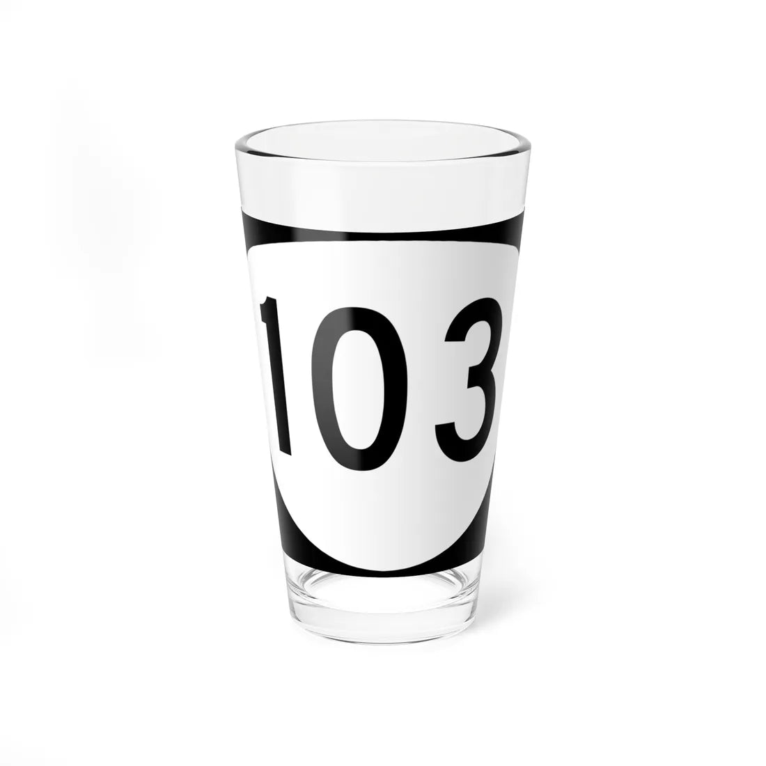 OR 103 (Oregon) (Road Sign) Pint Glass 16oz 16oz - Go Mug Yourself