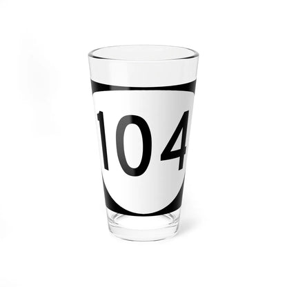 OR 104 (Oregon) (Road Sign) Pint Glass 16oz 16oz - Go Mug Yourself