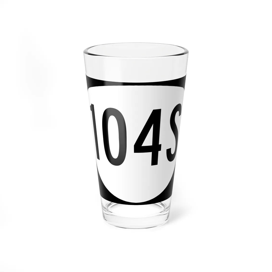 OR 104S (Oregon) (Road Sign) Pint Glass 16oz 16oz - Go Mug Yourself