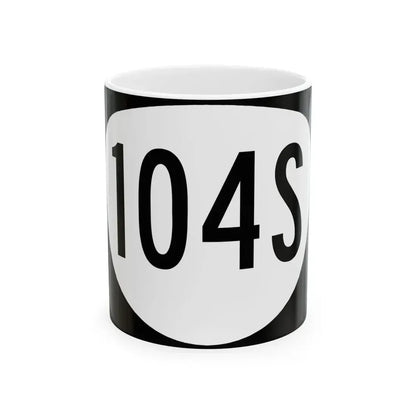 OR 104S (Oregon) (Road Sign) White Coffee Mug 11oz - Go Mug Yourself