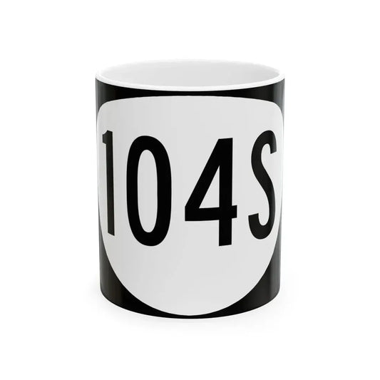 OR 104S (Oregon) (Road Sign) White Coffee Mug 11oz - Go Mug Yourself