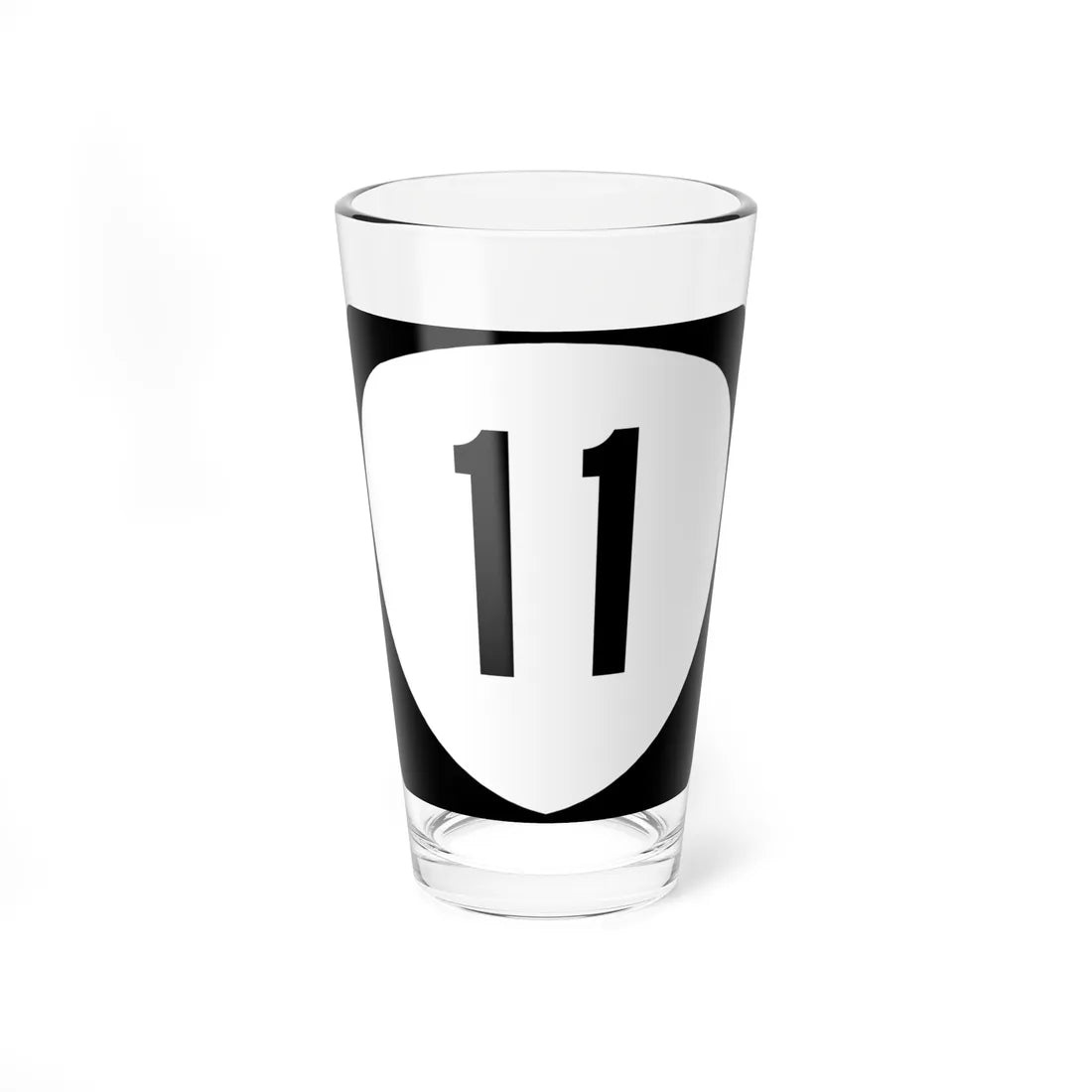 OR 11 (Oregon) (Road Sign) Pint Glass 16oz 16oz - Go Mug Yourself