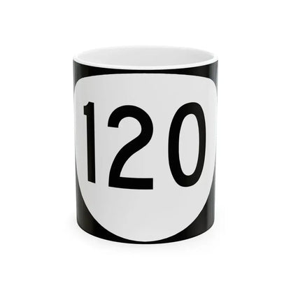 OR 120 (Oregon) (Road Sign) White Coffee Mug 11oz - Go Mug Yourself