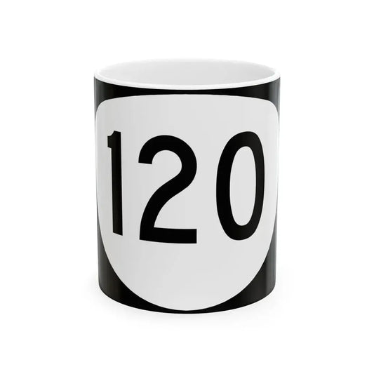 OR 120 (Oregon) (Road Sign) White Coffee Mug 11oz - Go Mug Yourself
