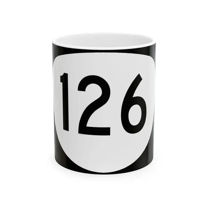 OR 126 (Oregon) (Road Sign) White Coffee Mug 11oz - Go Mug Yourself