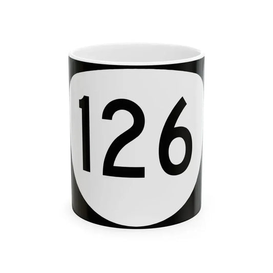 OR 126 (Oregon) (Road Sign) White Coffee Mug 11oz - Go Mug Yourself