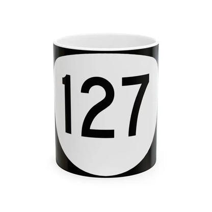 OR 127 (Oregon) (Road Sign) White Coffee Mug 11oz - Go Mug Yourself
