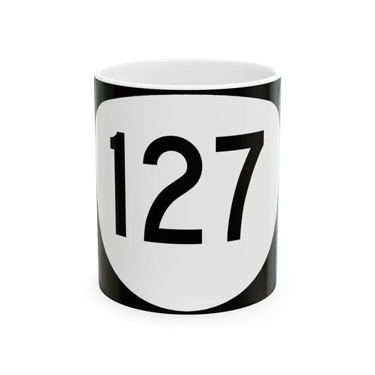 OR 127 (Oregon) (Road Sign) White Coffee Mug 11oz - Go Mug Yourself