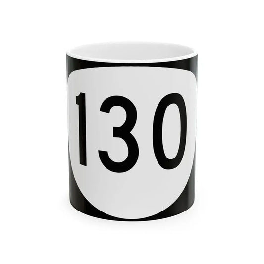 OR 130 (Oregon) (Road Sign) White Coffee Mug 11oz - Go Mug Yourself