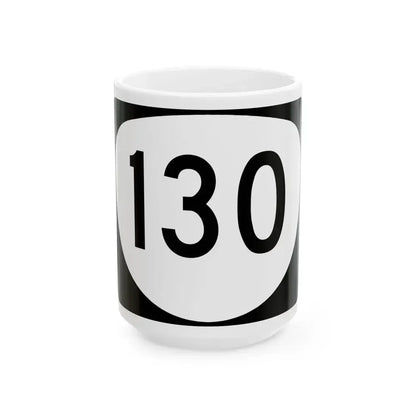 OR 130 (Oregon) (Road Sign) White Coffee Mug 15oz - Go Mug Yourself