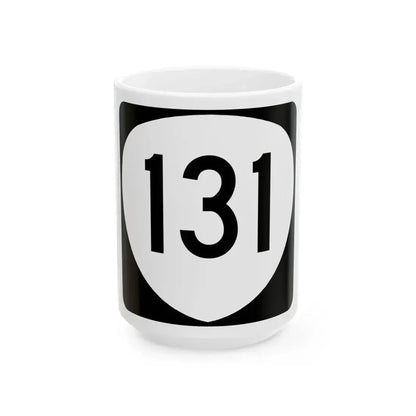 OR 131 (Oregon) (Road Sign) White Coffee Mug 15oz - Go Mug Yourself