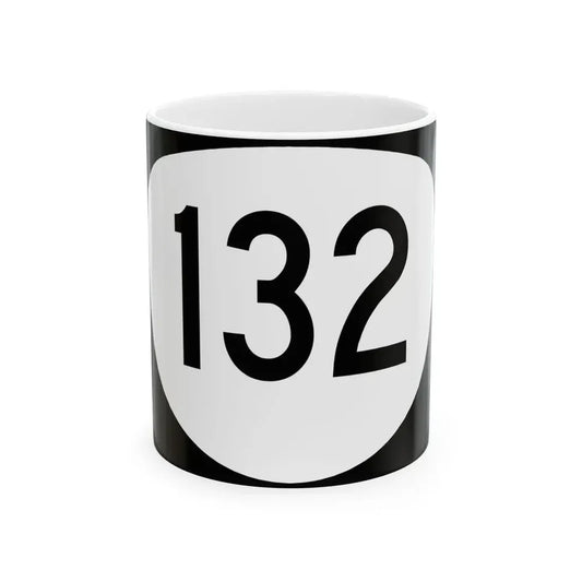 OR 132 (Oregon) (Road Sign) White Coffee Mug 11oz - Go Mug Yourself