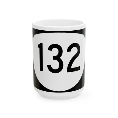 OR 132 (Oregon) (Road Sign) White Coffee Mug 15oz - Go Mug Yourself