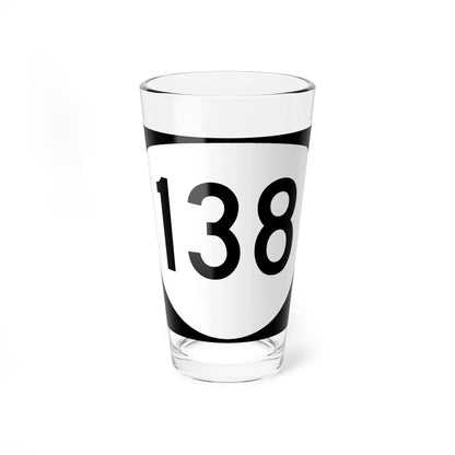 OR 138 (Oregon) (Road Sign) Pint Glass 16oz 16oz - Go Mug Yourself