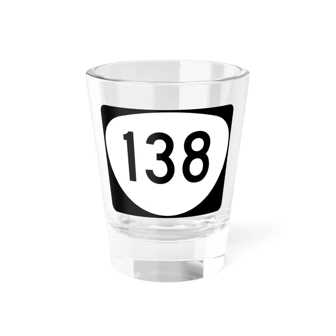 OR 138 (Oregon) (Road Sign) Shot Glass 1.5oz 1.5oz - Go Mug Yourself