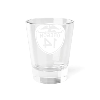 OR 14 1948 (Oregon) (Road Sign) Shot Glass 1.5oz - Go Mug Yourself