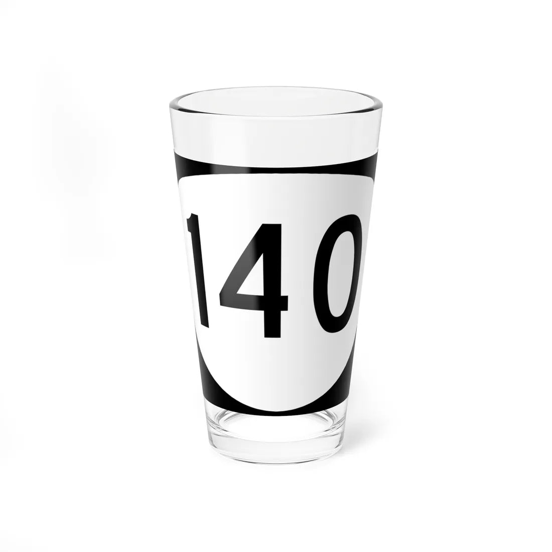 OR 140 (Oregon) (Road Sign) Pint Glass 16oz 16oz - Go Mug Yourself