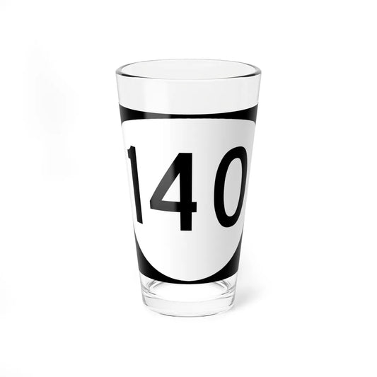 OR 140 (Oregon) (Road Sign) Pint Glass 16oz 16oz - Go Mug Yourself