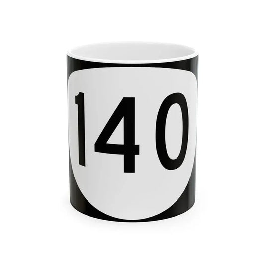 OR 140 (Oregon) (Road Sign) White Coffee Mug 11oz - Go Mug Yourself