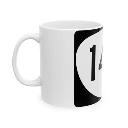 OR 140 (Oregon) (Road Sign) White Coffee Mug - Go Mug Yourself