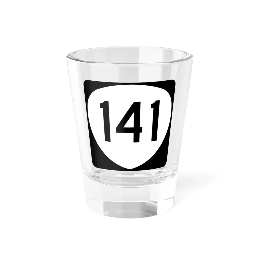 OR 141 (Oregon) (Road Sign) Shot Glass 1.5oz 1.5oz - Go Mug Yourself