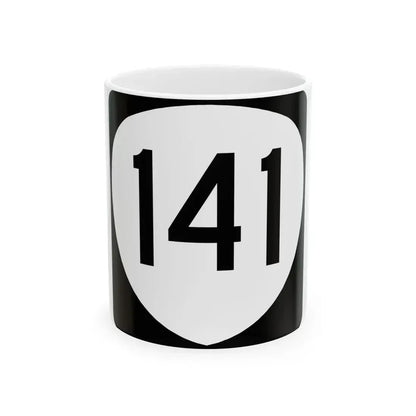 OR 141 (Oregon) (Road Sign) White Coffee Mug 11oz - Go Mug Yourself