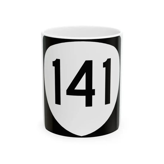 OR 141 (Oregon) (Road Sign) White Coffee Mug 11oz - Go Mug Yourself