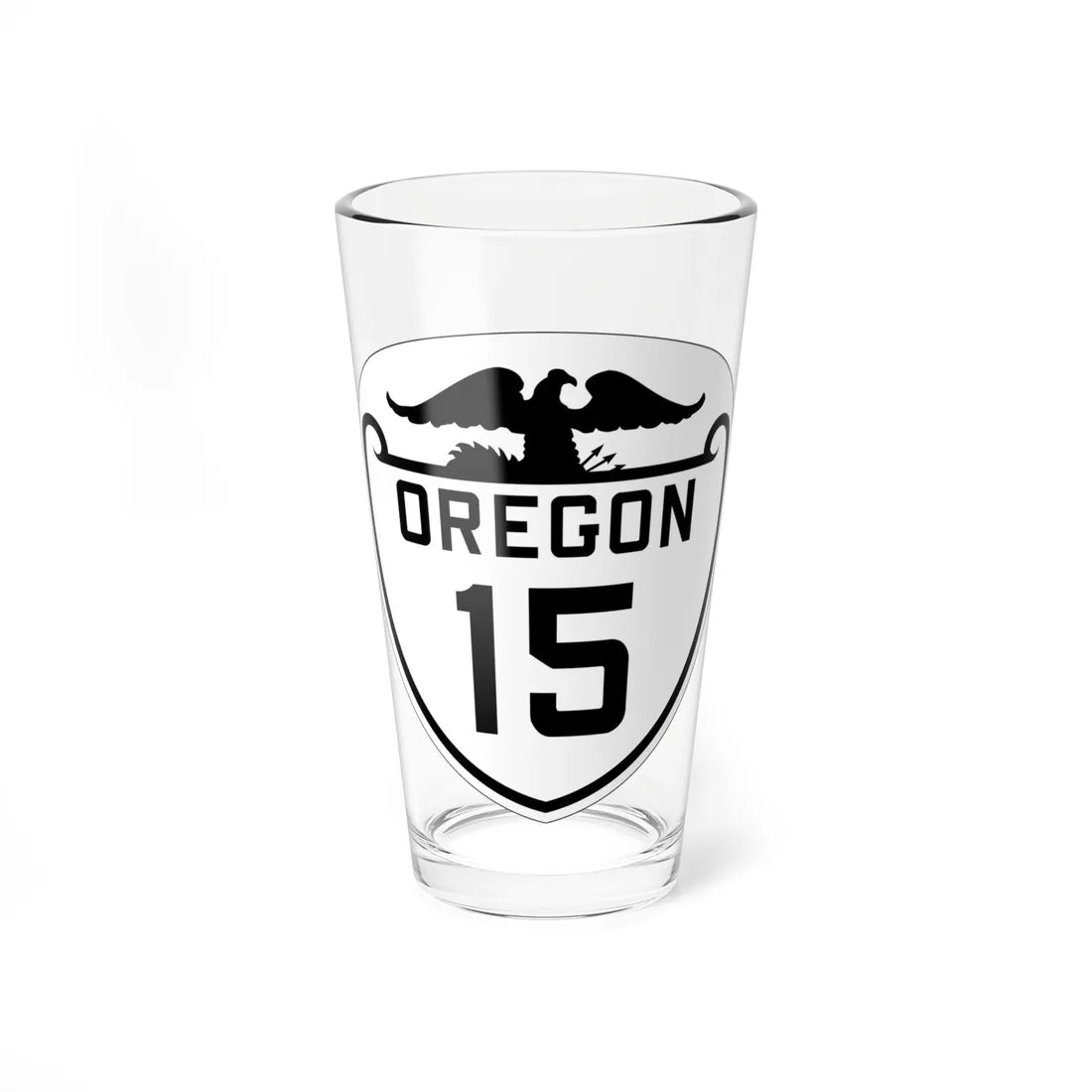 OR 15 1932 (Oregon) (Road Sign) Pint Glass 16oz 16oz - Go Mug Yourself