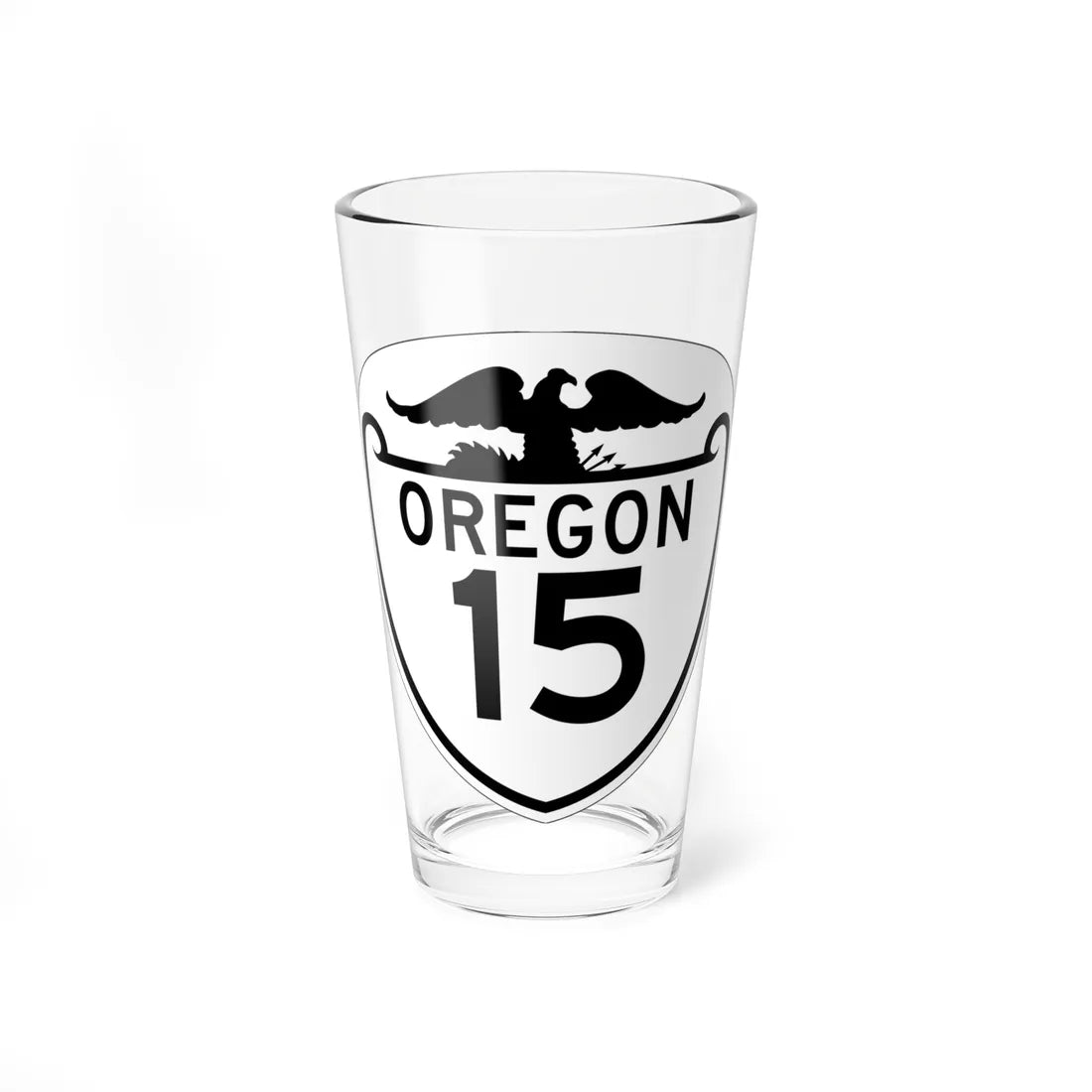 OR 15 1948 (Oregon) (Road Sign) Pint Glass 16oz 16oz - Go Mug Yourself
