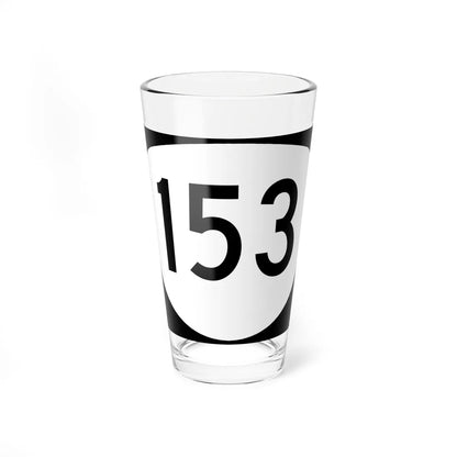 OR 153 (Oregon) (Road Sign) Pint Glass 16oz 16oz - Go Mug Yourself