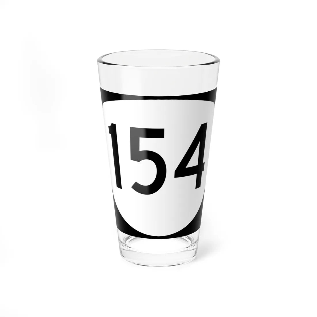 OR 154 (Oregon) (Road Sign) Pint Glass 16oz 16oz - Go Mug Yourself