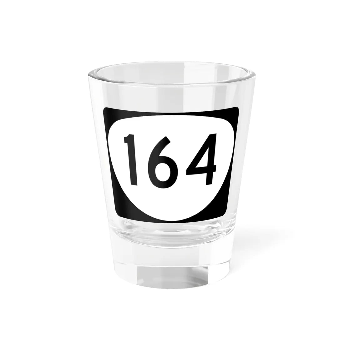 OR 164 (Oregon) (Road Sign) Shot Glass 1.5oz 1.5oz - Go Mug Yourself