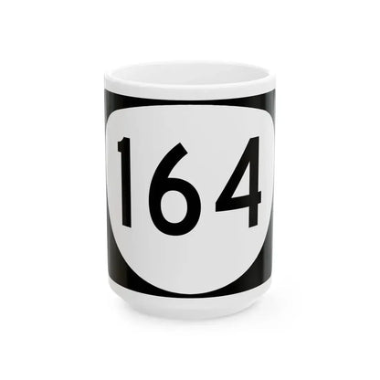 OR 164 (Oregon) (Road Sign) White Coffee Mug 15oz - Go Mug Yourself