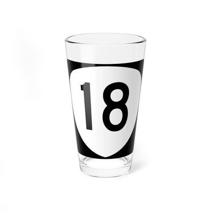 OR 18 (Oregon) (Road Sign) Pint Glass 16oz 16oz - Go Mug Yourself