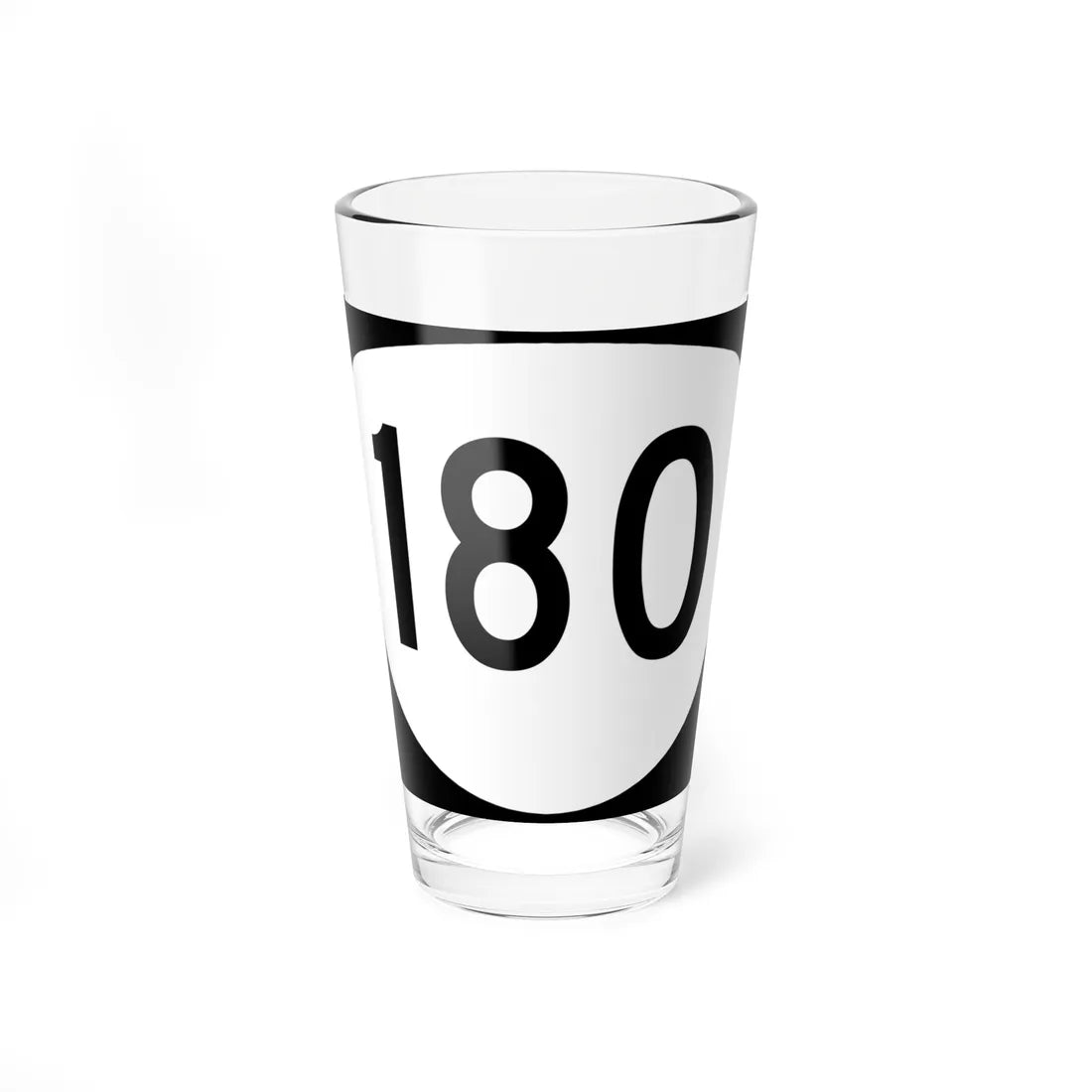 OR 180 (Oregon) (Road Sign) Pint Glass 16oz 16oz - Go Mug Yourself