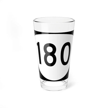 OR 180 (Oregon) (Road Sign) Pint Glass 16oz - Go Mug Yourself