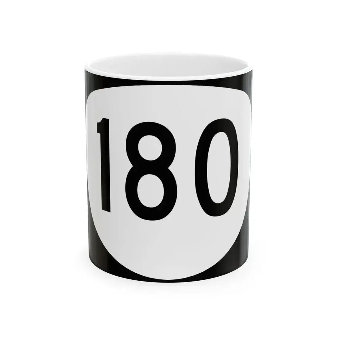 OR 180 (Oregon) (Road Sign) White Coffee Mug 11oz - Go Mug Yourself