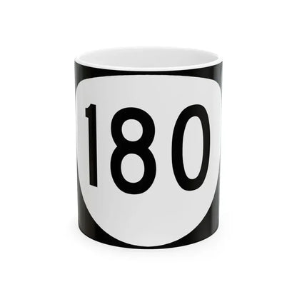 OR 180 (Oregon) (Road Sign) White Coffee Mug 11oz - Go Mug Yourself