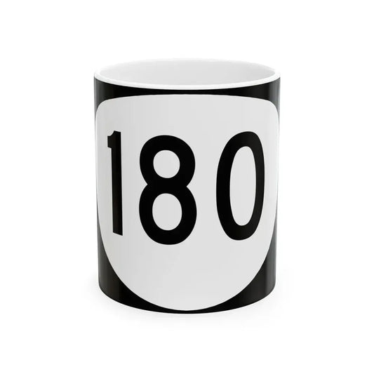 OR 180 (Oregon) (Road Sign) White Coffee Mug 11oz - Go Mug Yourself