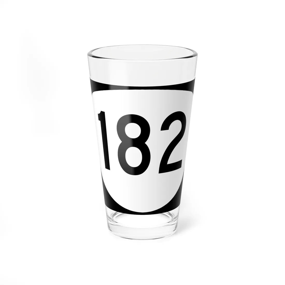 OR 182 (Oregon) (Road Sign) Pint Glass 16oz 16oz - Go Mug Yourself
