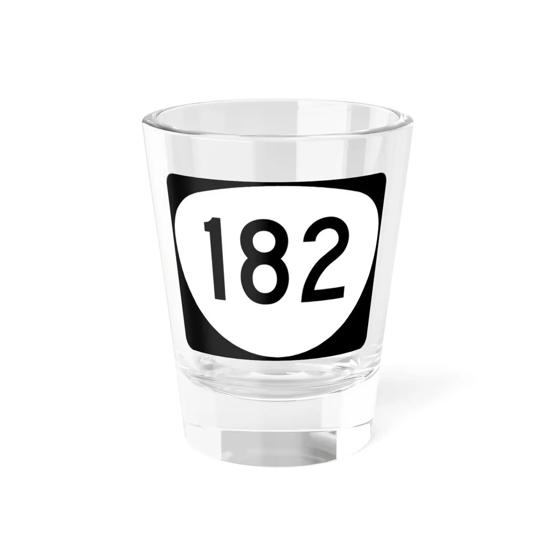 OR 182 (Oregon) (Road Sign) Shot Glass 1.5oz 1.5oz - Go Mug Yourself