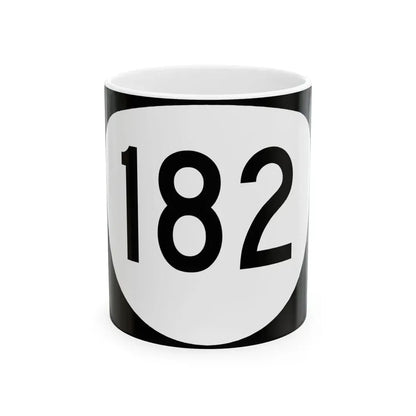 OR 182 (Oregon) (Road Sign) White Coffee Mug 11oz - Go Mug Yourself