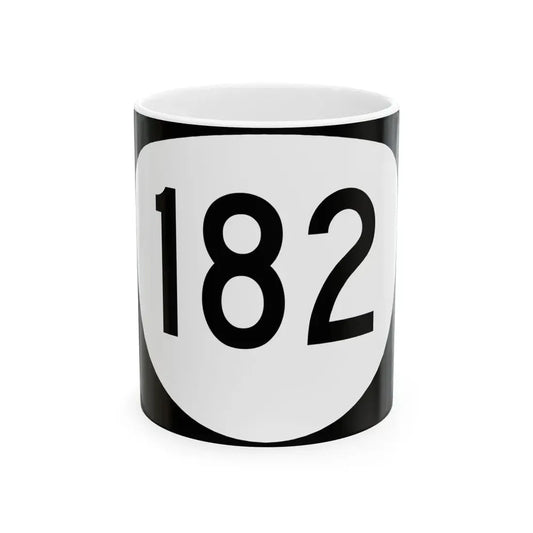 OR 182 (Oregon) (Road Sign) White Coffee Mug 11oz - Go Mug Yourself