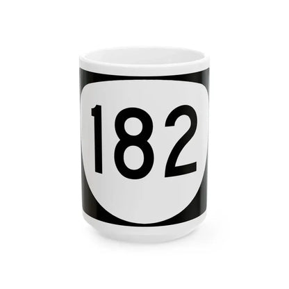 OR 182 (Oregon) (Road Sign) White Coffee Mug 15oz - Go Mug Yourself