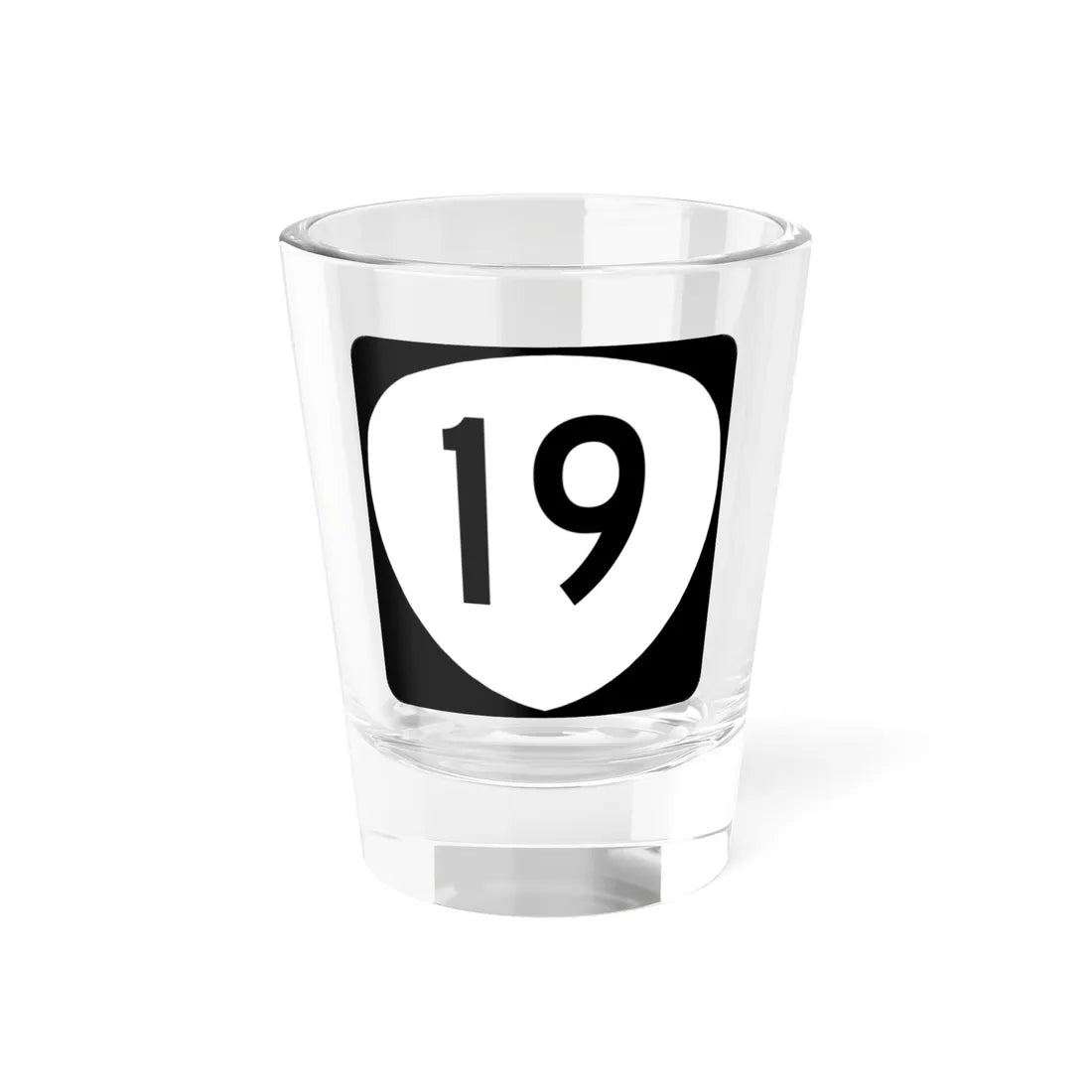 OR 19 (Oregon) (Road Sign) Shot Glass 1.5oz 1.5oz - Go Mug Yourself