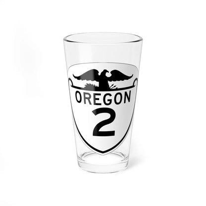 OR 2 1948 (Oregon) (Road Sign) Pint Glass 16oz - Go Mug Yourself